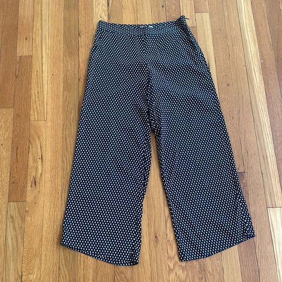 Nordstrom Pants - Nordstrom polka dot navy culottes/ wide leg pants
